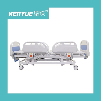 comprar cama de hospital manual da Quatro-agitação para a cama de hospital azul do hospital Fabricação em linha