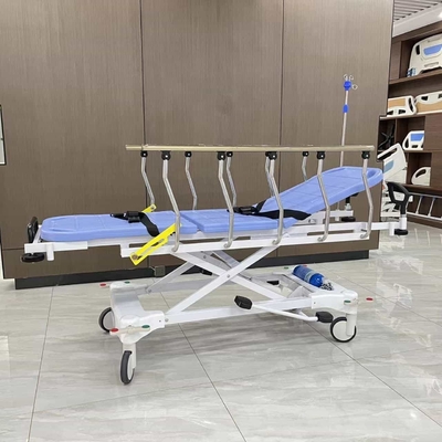 comprar Carrinho de Emergência de Estrelas Carrinho de Emergência Hidráulico Produto Médico Cama de transferência de cadeira de rodas Fabricação em linha
