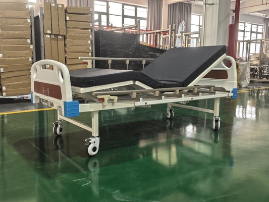 comprar Cama de hospital manual de duas funções com quadro de aço laminado a frio Fabricação em linha