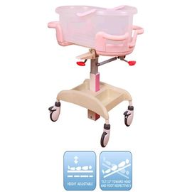 comprar Cola Epoxy de aço da ucha de aço do bebê do hospital do rosa da cola Epoxy ajustável pela ucha recém-nascida do bebê do hospital da mola de gás Fabricação em linha