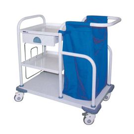 comprar Lavanderia que recolhe o trole do instrumento médico para o aço carbono do hospital do hotel pulverizado Fabricação em linha