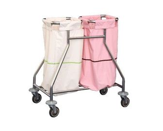 comprar Trole médico de aço inoxidável de coleta Waste médico dos cuidados de enfermagem do trole do instrumento do hospital Fabricação em linha