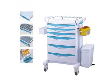 comprar Da emergência médica da medicina da mobília carro anestésico do trole com roda silenciosa Fabricação em linha