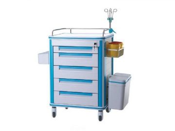 comprar Carro mudo do impacto da emergência do quadro da liga de alumínio do trole da medicina do hospital da anestesia da roda Fabricação em linha
