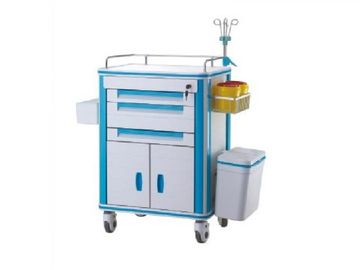 comprar Equipamento médico do trole do trole da emergência médica do ABS do hospital com I.V Polo Fabricação em linha