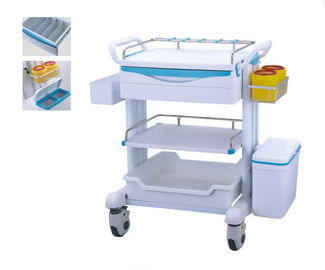 comprar Carro móvel do impacto do trole mudo da medicina do hospital do ABS da roda com a caixa da medicina do balde do lixo Fabricação em linha