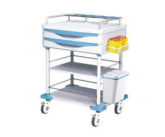 comprar Carro do impacto do trole do instrumento médico da armação de aço com o trole da droga da cremalheira da infusão Fabricação em linha