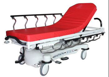 comprar Cama luxuosa da emergência do hospital da maca do ABS da cor vermelha, fácil de limpar Fabricação em linha
