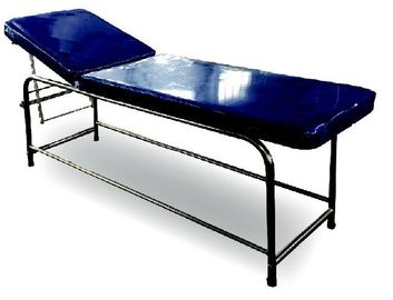 comprar Pés azuis da cor do sofá de aço inoxidável do exame médico cabidos com os cotoes do PVC Fabricação em linha