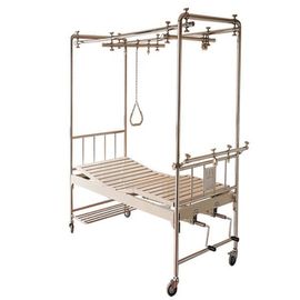 comprar Cama de hospital manual da tração ortopédica móvel com dois encaixes integrais das manivelas para o uso paciente Fabricação em linha
