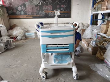 comprar A emergência do hospital do ABS droga carros médicos do armazenamento do carro médico do impulso com o trole do hospital dos rodízios do freio Fabricação em linha