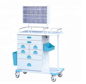 comprar Equipamento de múltiplos propósitos destacável do trole da anestesia com o trole médico do molho da roda silenciosa Fabricação em linha