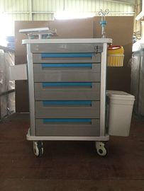 comprar Carro médico de aço inoxidável do trole, entrega da droga do trole da emergência de Icu do hospital Fabricação em linha
