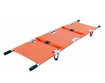 comprar Metal + de emergência do PVC ambulância dobrável do hospital do trole alaranjado da maca Fabricação em linha