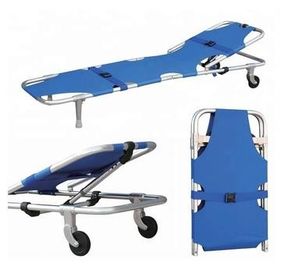 comprar Maca dobrável da ambulância portátil da liga de alumínio com rodízios Fabricação em linha