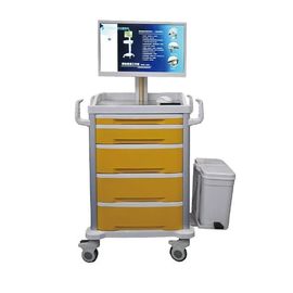 comprar Tudo em 1 do hospital movente do carro do computador trole médico móvel da estação de trabalho do portátil do computador Fabricação em linha
