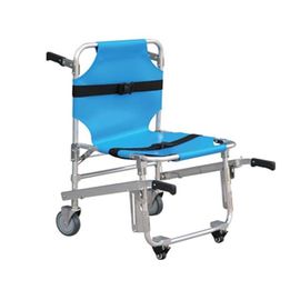 comprar Carro material de aço inoxidável azul da maca do hospital do hospital com rodas Fabricação em linha