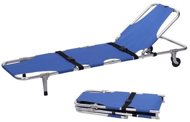 comprar Azul paciente da maca de dobradura da emergência da ambulância da liga de alumínio Fabricação em linha
