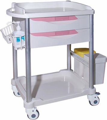 comprar Trole de aço plástico do tratamento do ABS do fechamento cor-de-rosa de Entral com gavetas Fabricação em linha