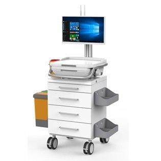 comprar Os ABS trabalham a superfície do computador silencioso dos cuidados da roda de cinco polegadas carro médico do trole Fabricação em linha
