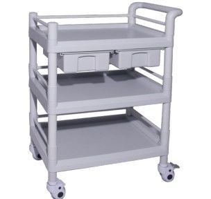 comprar Modelação por injeção do ABS que nutre duas de 923mm do hospital camadas do trole do instrumento Fabricação em linha