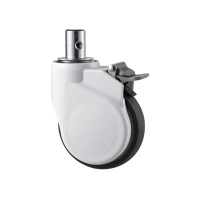 comprar Rodízio médico das peças da cama de hospital roda plástica muda de 5 polegadas com tampa exterior do ABS do freio Fabricação em linha