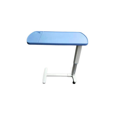 comprar Tabela de Tray Table Adjustable Over Bed da cama de hospital da mola de gás nas rodas Fabricação em linha