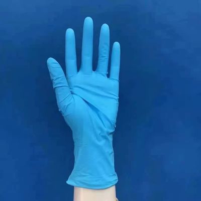 comprar Tamanhos materiais do nitrilo hospital-específico azul das luvas descartáveis três Fabricação em linha