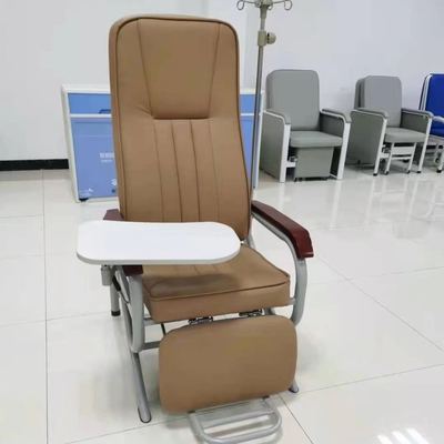 comprar Dobre livremente o material marrom ajustável do plutônio da cadeira da infusão do hospital Fabricação em linha