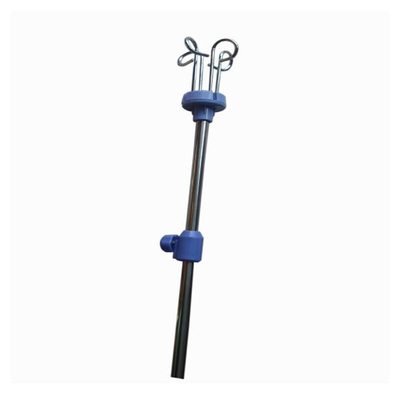 Do material plástico do metal do suporte da infusão da cama de hospital cor azul