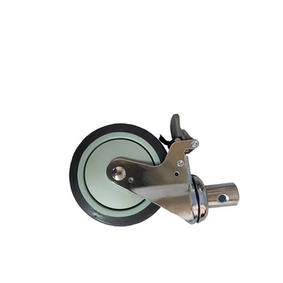 Da roda médica do plutônio dos rodízios da cama de hospital material preto fácil de usar do plutônio