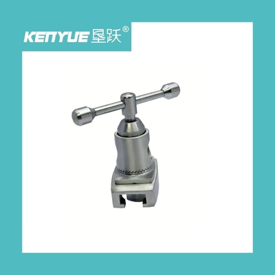 Acessórios de aço inoxidável materiais da tabela de funcionamento do slider do metal de prata