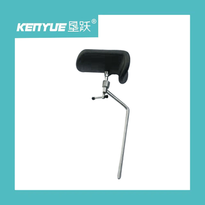 Suporte obstétrico de aço inoxidável do pé do metal preto do plutônio para camas de hospital