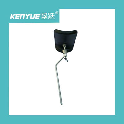Suporte obstétrico de aço inoxidável do pé do metal preto do plutônio para camas de hospital