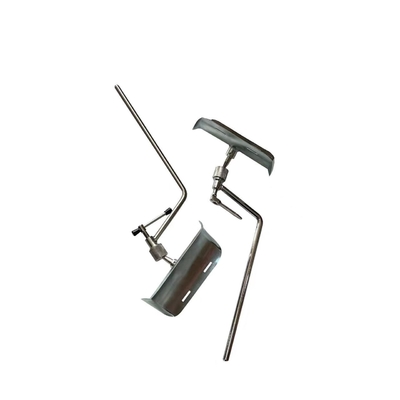 Material branco de prata do metal do resto de pé do ferro médico para a cama de hospital