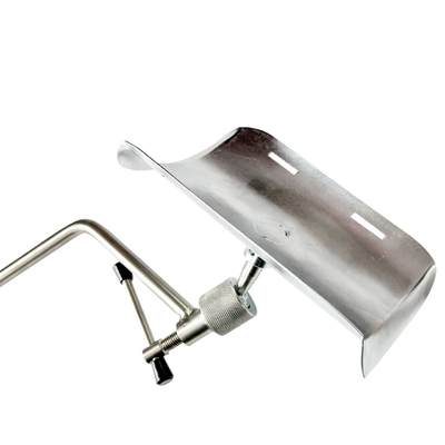Material branco de prata do metal do resto de pé do ferro médico para a cama de hospital