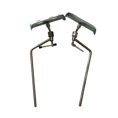 Acessórios materiais da cama da entrega do metal do plutônio do resto de pé do ferro da obstetrícia do hospital
