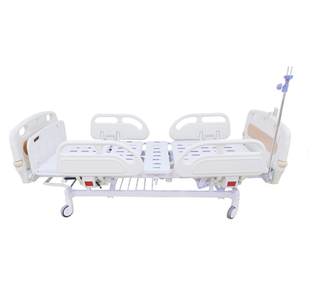 Cor especial elétrica de função tripla da grão da madeira da cama de hospital