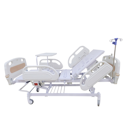 Cor especial elétrica de função tripla da grão da madeira da cama de hospital