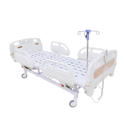Cor especial elétrica de função tripla da grão da madeira da cama de hospital