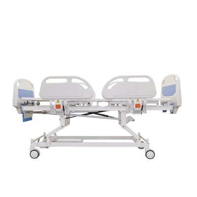 cama de hospital manual da Quatro-agitação para a cama de hospital azul do hospital