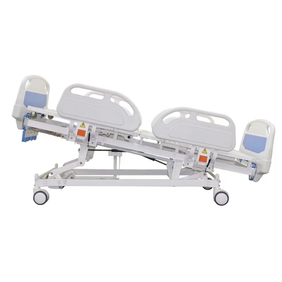 cama de hospital manual da Quatro-agitação para a cama de hospital azul do hospital