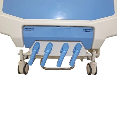 O hospital quatro manual aluído que nutre a cola Epoxy paciente do rodízio do controle da cama revestiu