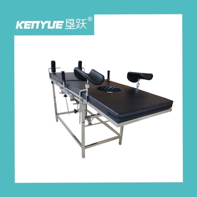 Cama obstétrico elétrica do hospital preto para a ginecologia