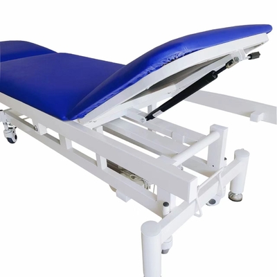 O sofá elétrico do exame do aço carbono coloca o azul médico hidráulico