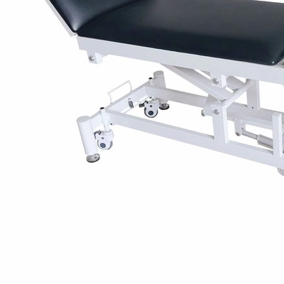 A cama material de couro preta do exame do plutônio é usada para o tratamento médico do hospital