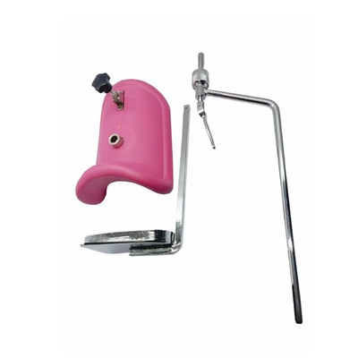 Material PU de metal rosa luxo peças de cadeira ginecológica descanso para as pernas
