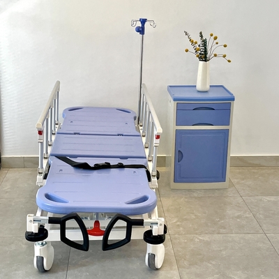 Azul hidráulico do trole da maca da ambulância para o hospital médico