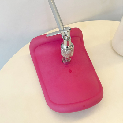 Descanso de perna material de aço inoxidável rosa para ginecologia hospitalar