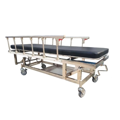 Produto médico Estrutura do doente Roda de carrinho com tampa externa de travagem Cama de transporte de cadeira de rodas
